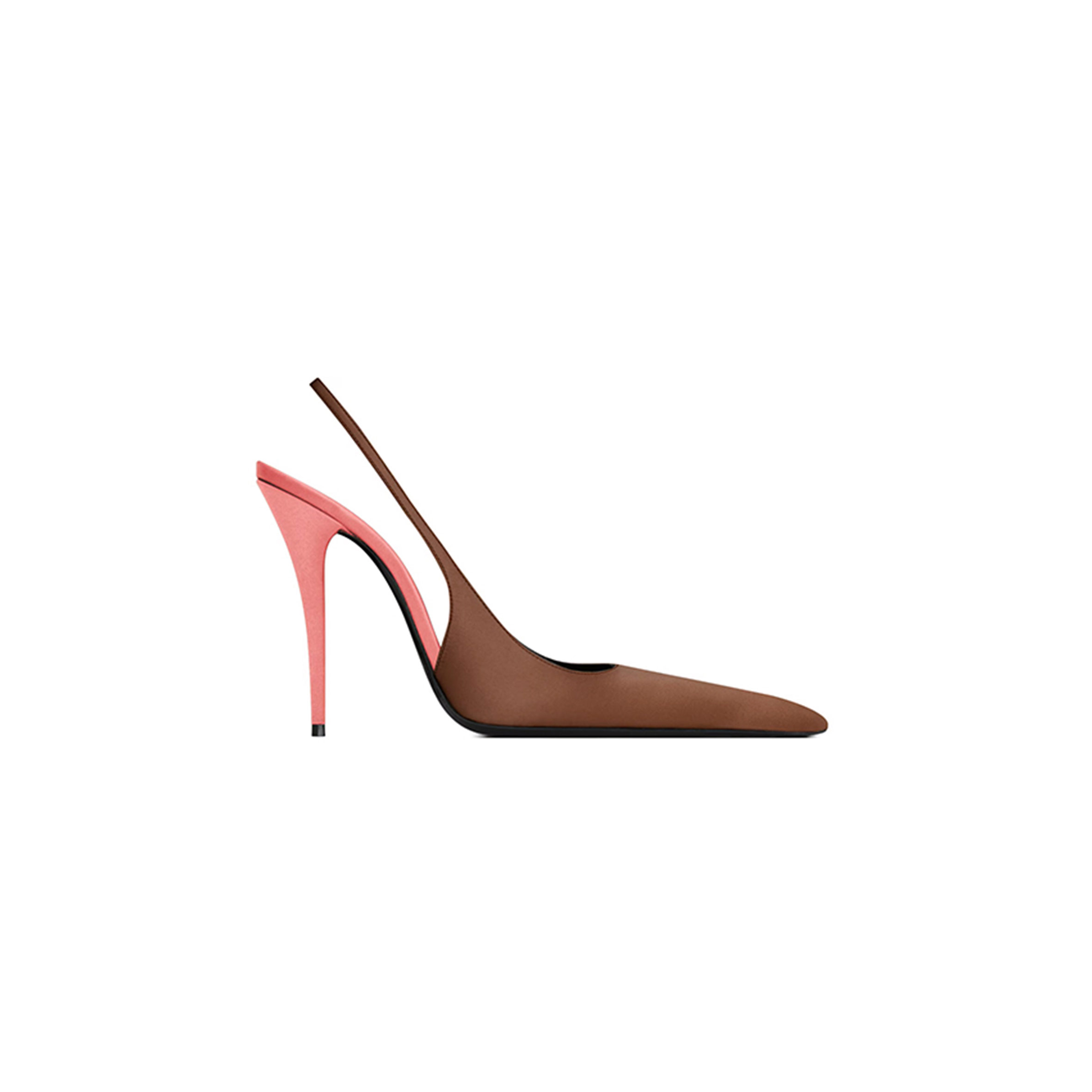 Y51 deroche slingback pumps in satin crepe 8591049qnag2621
